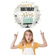 balon foliowy happy birthday tort folat 18 rnd