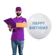 balon foliowy happy birthday transparentny tuban 18 orb