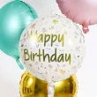 balon foliowy happy birthday urocze kwiaty folat 18 rnd