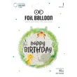 balon foliowy happy birthday zwierzatka safari partypal 18 rnd