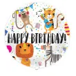 balon foliowy happy birthday zwierzeta folat 18 rnd