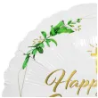 balon foliowy happy christening listki bialy godan 18 rnd