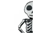 balon foliowy happy halloween szkielet z nagrobkiem partypal 47 shp