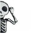 balon foliowy happy halloween szkielet z nagrobkiem partypal 47 shp