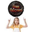 balon foliowy happy halloween w pajeczynie betallic 18 rnd
