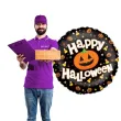 balon foliowy happy halloween z dynia betallic 18 rnd
