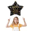 balon foliowy happy new year czarny partypal 18 str