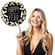 balon foliowy happy new year konfetti qualatex 18 rnd