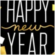 balon foliowy happy new year konfetti qualatex 18 rnd