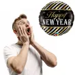 balon foliowy happy new year paski qualatex 18 rnd