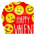 balon foliowy happy valentines day serce emoji betallic 18 hrt