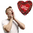 balon foliowy happy valentines day serce i serduszka czerwony betallic 18 hrt