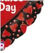 balon foliowy happy valentines day serce i serduszka czerwony betallic 18 hrt