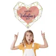 balon foliowy happy valentines day serce rozowe zloto grabo 29 hrt