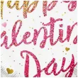 balon foliowy happy valentines day serce z brokatem qualatex 18 hrt