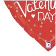 balon foliowy happy valentines day serce z kokarda betallic 18 shp