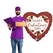 balon foliowy happy valentines serce i roze grabo 18 hrt