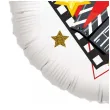 balon foliowy hollywood party klaps filmowy bialy 18 rnd