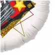 balon foliowy hollywood party klaps filmowy bialy 18 rnd