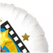 balon foliowy hollywood party nagroda bialy 18 rnd
