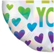 balon foliowy i love you tecza amscan 22 rnd