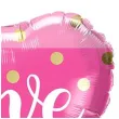 balon foliowy i love you w kropki qualatex 18 hrt