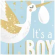 balon foliowy its a boy bocian niebieski 18 amscan rnd