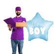 balon foliowy its a boy gwiazdka blekitny partydeco 19 str
