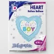balon foliowy its a boy serce w kropki betallic 18 hrt
