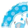 balon foliowy its a boy slonie niebieski qualatex 18 rnd