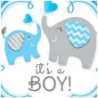 balon foliowy its a boy slonie niebieski qualatex 18 rnd