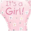 balon foliowy its a girl stopka rozowy amscan 32 shp