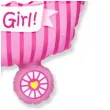 balon foliowy its a girl wozek rozowy flexmetal 14 shp