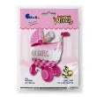 balon foliowy its a girl wozek z butelka rozowy grabo 42