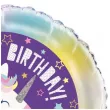 balon foliowy jednorozec happy birthday unique 18 rnd