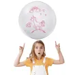 balon foliowy jednorozec i tecza bialy tuban 18 orb
