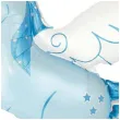 balon foliowy jednorozec teczowy rog niebieski 24 flexmetal shp