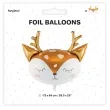 balon foliowy jelonek ze zlotym porozem partydeco 28 shp