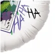 balon foliowy joker karta bialy 18 rnd