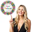 balon foliowy joyeux anniversaire unique 18 rnd