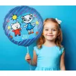 balon foliowy kicia kocia i nunus cyfra 2 dekoracja na 2 urodziny 18 rnd