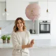 balon foliowy kocham cie mamo rozowy zloty partydeco 18 rnd