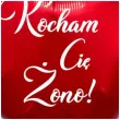 balon foliowy kocham cie zono czerwony 18 hrt