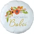 balon foliowy kochanej babci kwiaty godan 18 rnd