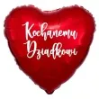 balon foliowy kochanemu dziadkowi czerwony 18 hrt