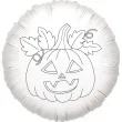 balon foliowy kolorowanka dynia klaudyna bialy 18 rnd