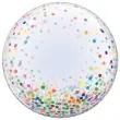 balon foliowy kolorowe grochy qualatex bubbles 24 orb