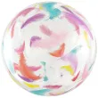 balon foliowy kolorowe piorka transparentny godan 20 orb