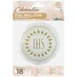 balon foliowy komunia swieta hostia ihs bialy godan 18 rnd