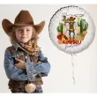 balon foliowy kowbojskie party bad dalton bialy 18 rnd